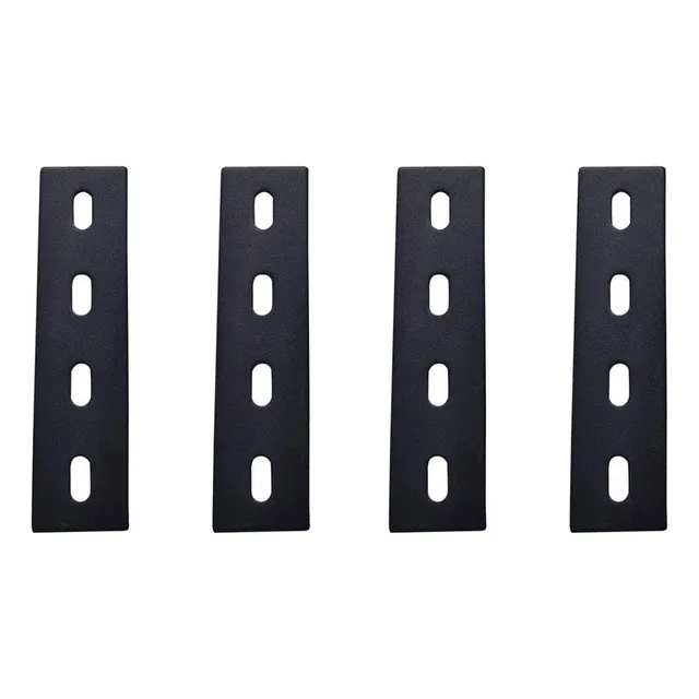 2 Unidad Placa Reparacion Resistente 6  Color Negro Plano