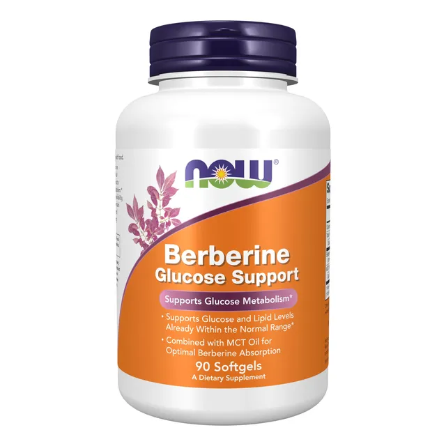Supplement Now Berberine Glucosa Support 90 Cápsulas Blandas