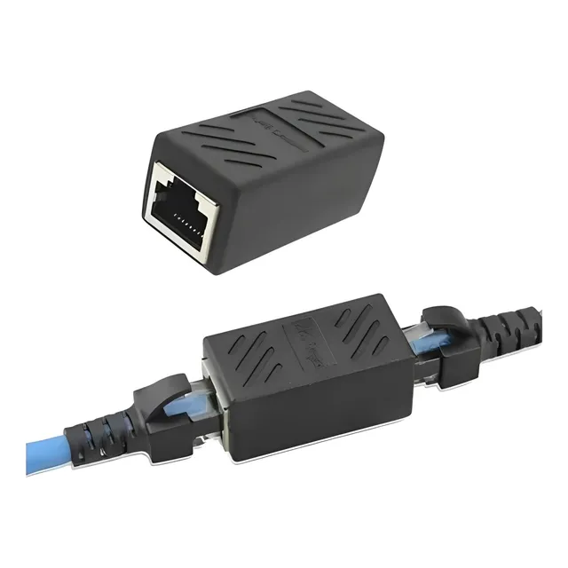 Cupla Cable Lan Rj45 Red Adaptador Ethernet Internet Hembra