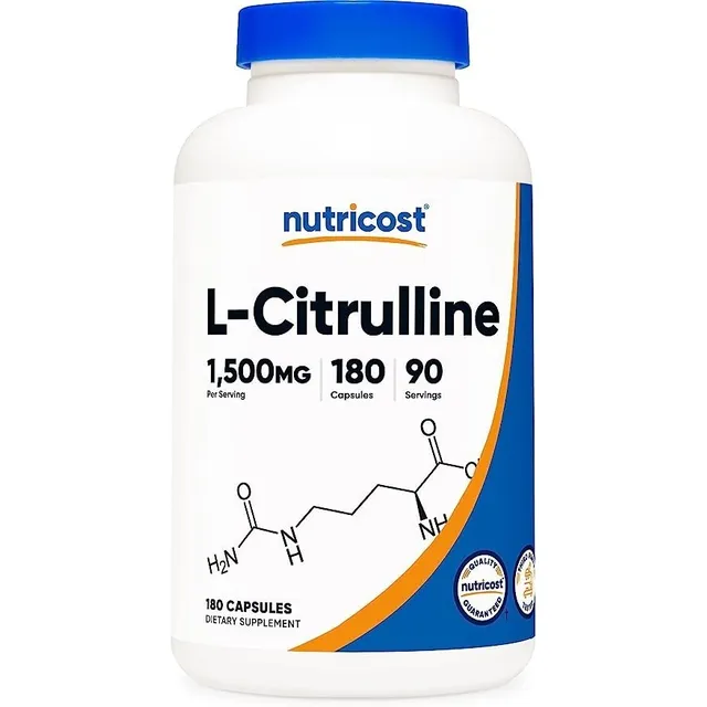 Original Nutricost L-citrulline L-citrulina 1500mg, 180 Cap 