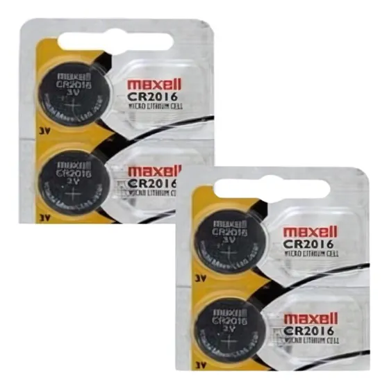 4 Baterias Planas Maxell Cr2016