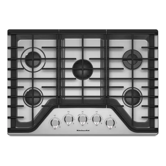 Tope A Gas  30 PuLG Kitchenaid 5 Hornillas Kcgs350ess