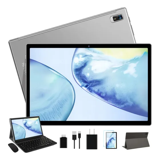 Tablet 10.1 Android 12,4+64gb Rom 5g 8000mah,teclado Y Funda