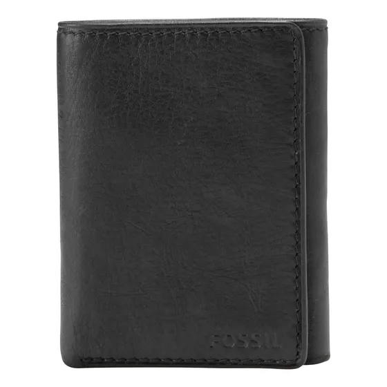 Cartera Triple De Piel Para Hombre Fossil Ingram Black