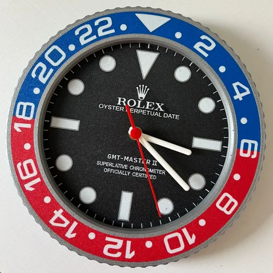 Relógio De Parede Rolex Gmt Master Ii Batman Submariner — foto 2