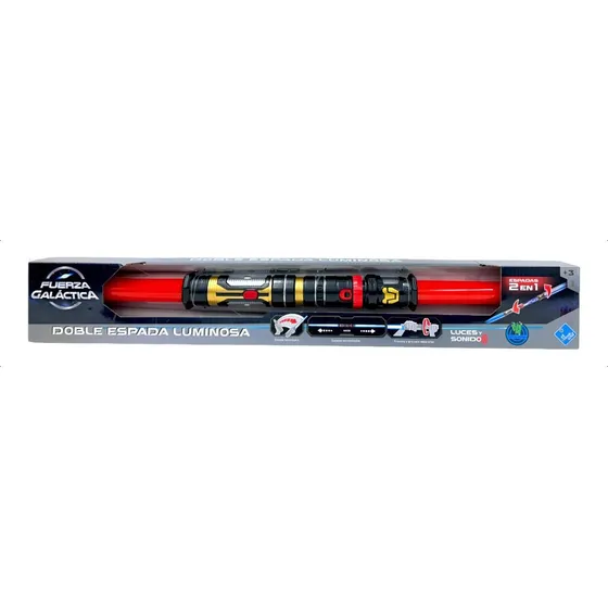 Espada Sable Con Luz Y Sonido Simil Star Wars Color Rojo