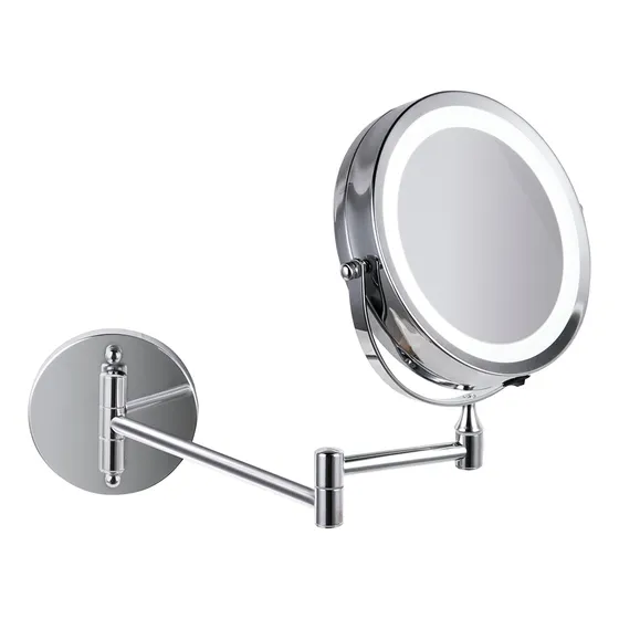 Espejo Con Luz Aro Led Maquillaje Gadnic Espcos04 C/ Aumento De Pared
