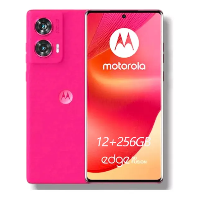 Smartphone Motorola Edge 50 Fusion 5g Teléfono 12gb Ram 256gb Rom 6.7in 144hz Android 14 5000mah Celular Hot Pink