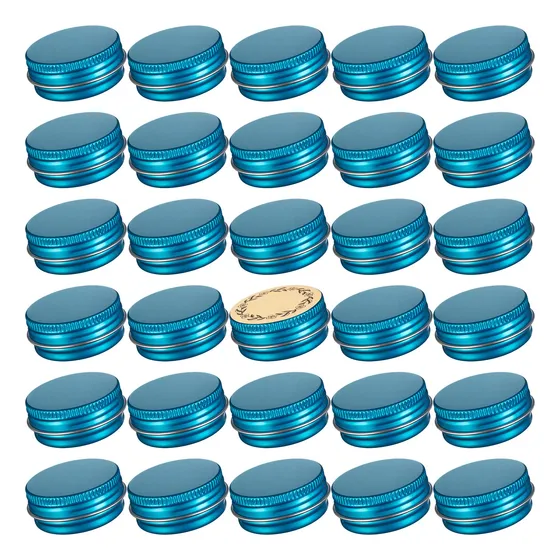 0,5 Oz Screw Top Aluminum Tin Jar With Screw Lid And Fwqsd