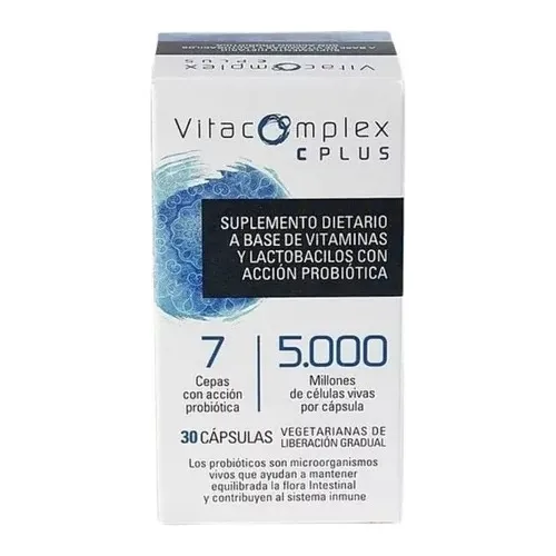 Probiótico Vegano Vitacomplex C Plus 7 Cepas + Vitaminas