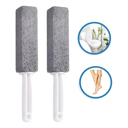 Kit 2x Piedra Pomez Con Agarradera Para Limpiar El Baño