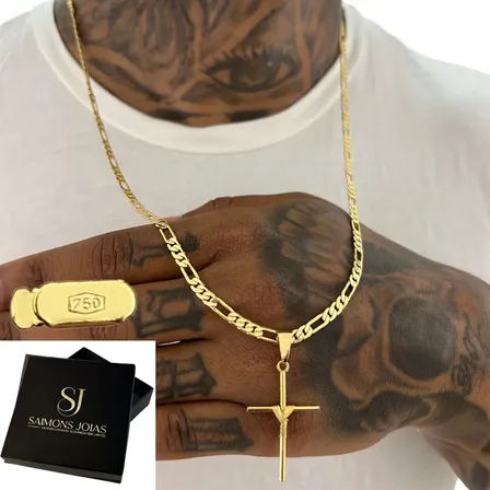 Cordão Banhada A Ouro 24k De Moeda Antiga Com Pingente