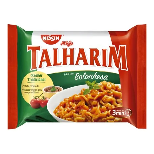 Macarrão Instantâneo Nissin Talharim Sabor Bolonhesa 99g