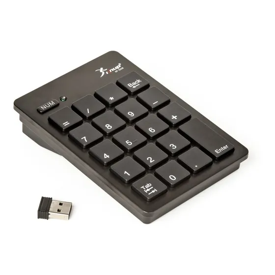 Mini Teclado Sem Fio Numerico Usb 2.0 P/ Pc Notebook 