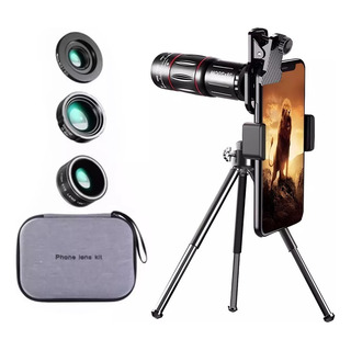 Telescopio Lente Para Celular Kit 28x Zoom Con Tripie 4 En 1 Telescopio Lente Para Celular Kit 28x Zoom Con Tripie 4 En 1