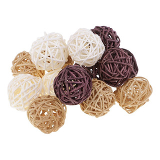 Adornos De Decoración De Bolas De Mimbre De Ratán Adornos De Decoración De Bolas De Mimbre De Ratán