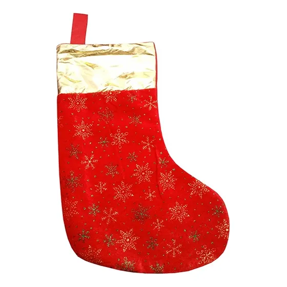 Pack 12 Botas Navidad Calcetín Dulcera Para Colgar 17x32 Cm