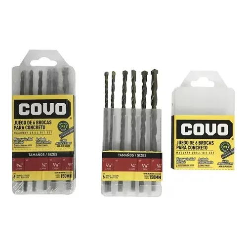 Juego De 6 Mechas Para Concreto Cv-db-2 Covo