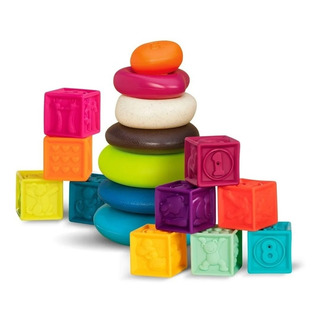Juguete Set Didactico 2 En 1 Apilable Encastre Bebe Battat Juguete Set Didactico 2 En 1 Apilable Encastre Bebe Battat