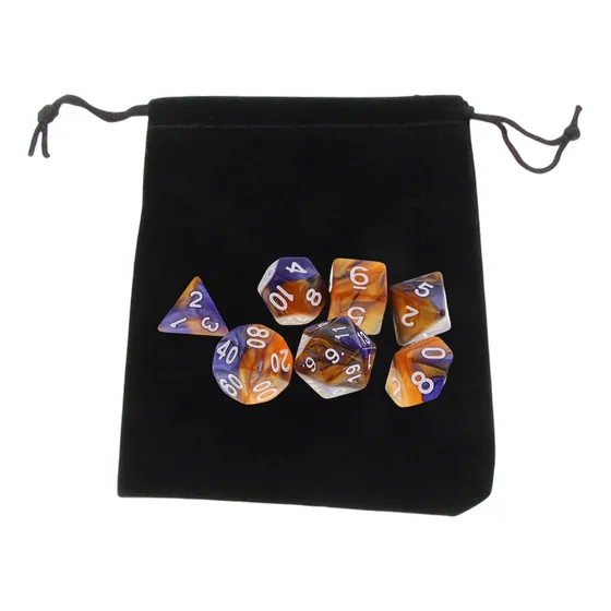 Juego De Dados De 7 Piezas Juguete De M 1,6 Cm M
