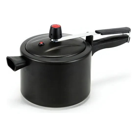 Panela De Pressão 4,5 Litros Teflon 5 Camadas Cor Preto