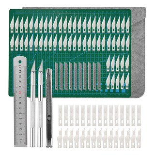 Juego De 2 Cuchillos Para Manualidades Con 90 Cuchillas Juego De 2 Cuchillos Para Manualidades Con 90 Cuchillas