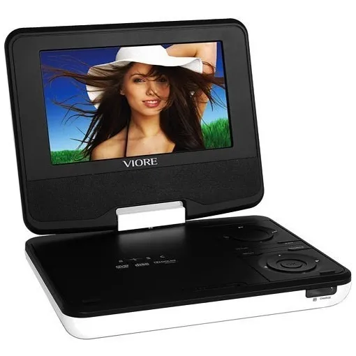 Tv Portatil 7 Pulgadas Lcd Viore Con Dvd Plcd7v2 Como Nuevo