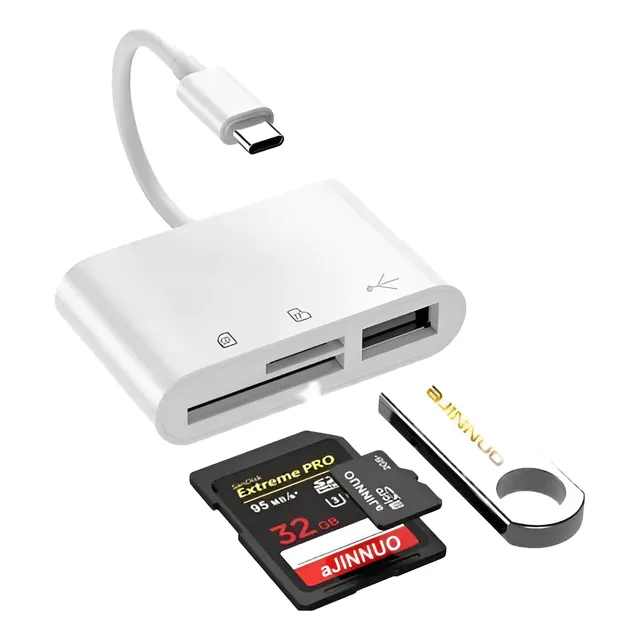 Adaptador Tipo C 3 Em 1 Usb 3.0- Sd-tf