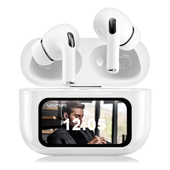 Vanir Audífonos Inalámbricos Bluetooth Con Ai Y Cancelación De Ruido, Pantalla Táctil Led Inteligente, Compatible Con iPhone Y Android
