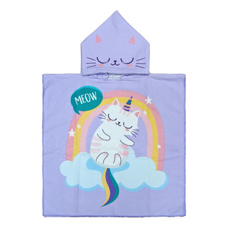 Toalla Baño Infantil Microfibra Capucha Y Estampado Animado Toalla Baño Infantil Microfibra Capucha Y Estampado Animado
