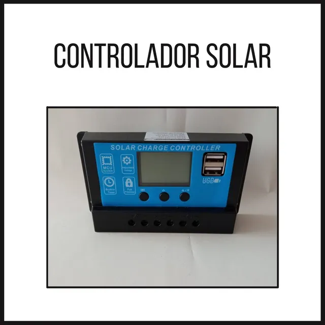 Controlador De Carga Solar 12v /24v Doble Puerto Usb  10amp