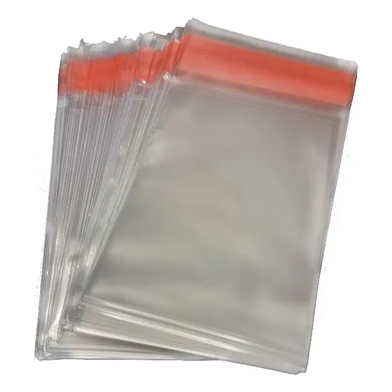 Bolsa De Celofan 7x10 +3 Cm Con Adhesivo 100 Pzs
