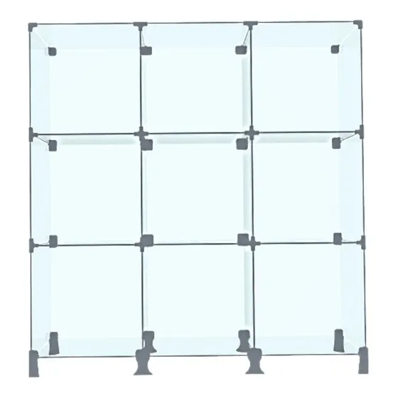 Balcão Vitrine Modulado Para Loja 0,90 X 1,00 X 0,30 