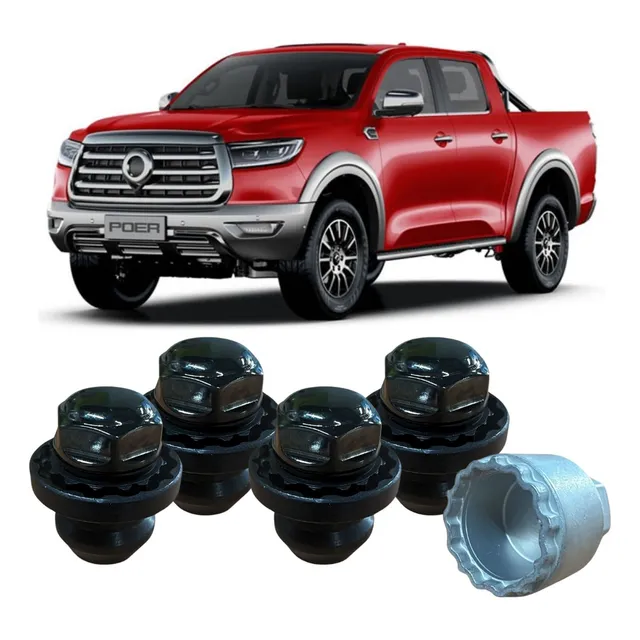 Ha3mx Set 4 Pernos Seguridad Gwm Poer 2024-2026 Gorila No