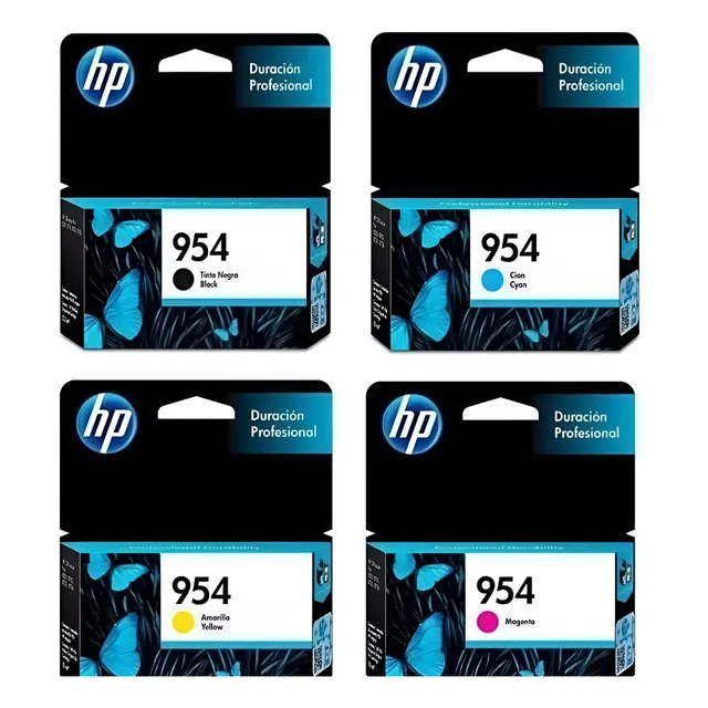 Combo Hp 954 Cartuchos De Tinta Negro Cian Magenta Amarillo