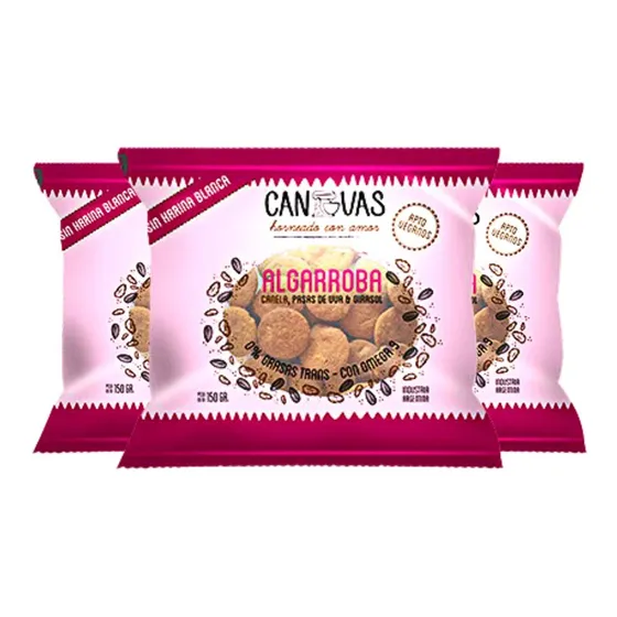 Galletitas Veganas De Algarroba Canvas - 3 Unidades