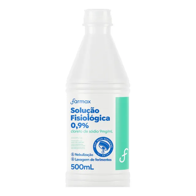 Soro Fisiológico Cloreto De Sodio 500ml 0,9% 12un