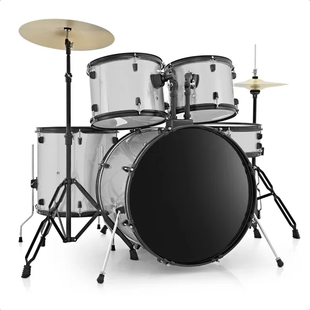 Bateria Acustica Completa 5 Cuerpos Platos Fierros Garantia