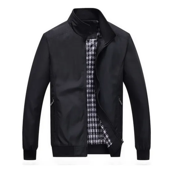 Chaqueta Cortavientos Casual Chamarra Hombre Color Liso