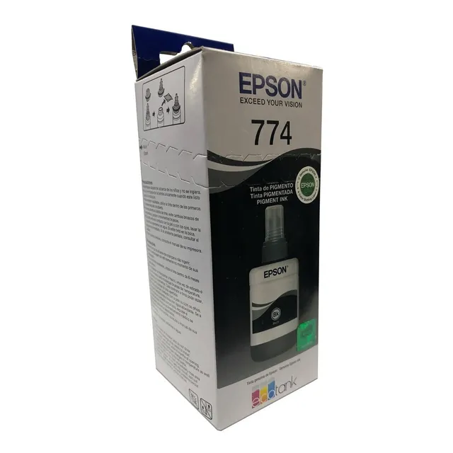 Botella Tinta Epson T774 Negro T774120 C13t77412a Original