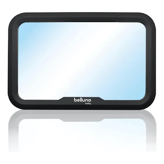 Espejo Retrovisor Auto Bebe Con Agarre Belluno Baby Force Color Negro
