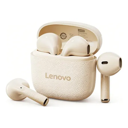 Audífonos In-Ear Lenovo EA166 Bluetooth Inalámbricos Beige Con Micrófono