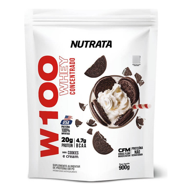 Whey Concentrado W100 Refil 900g Sabores Nutrata Whey Concentrado W100 Refil 900g Sabores Nutrata