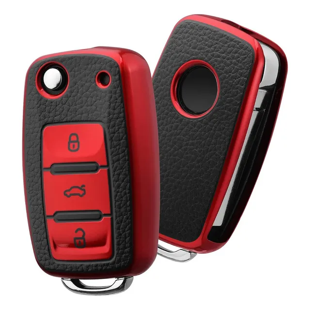 Funda Tpu Piel Carcasa Llave Vw Clasico Jetta Beetle Vento G