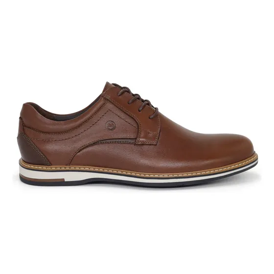 Zapatos Casuales De Cuero Hombre Conters Clq3-dr-18 Habano