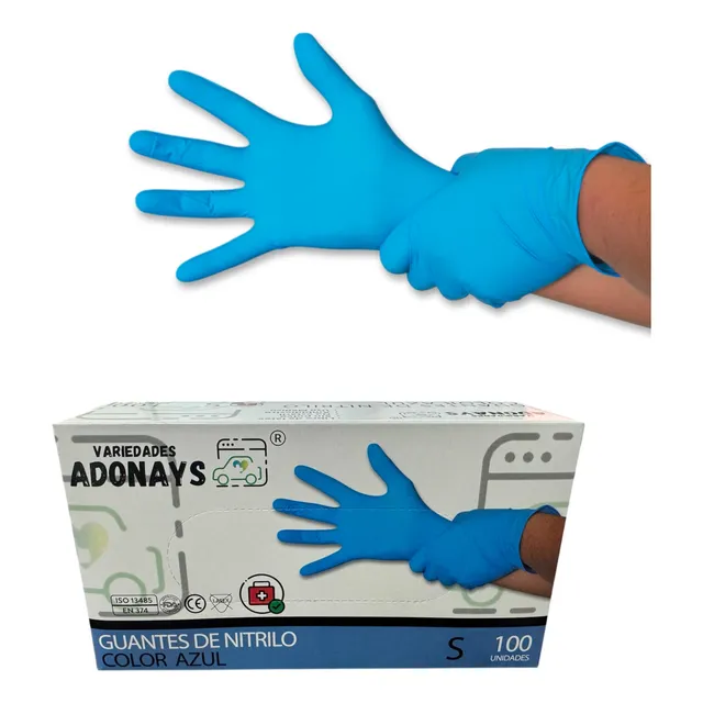 Guantes De Nitrilo  Xs/s/m/l/xl Caja De 100 Unidades
