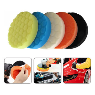 5 Pack Borlas Esponjas Para Pulir Y Abrillantar Auto 7''puLG 5 Pack Borlas Esponjas Para Pulir Y Abrillantar Auto 7''puLG