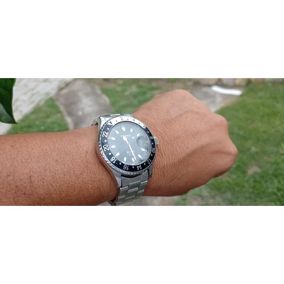 Relógio Antigo Technos Skydiver Automático 100m Funcionando