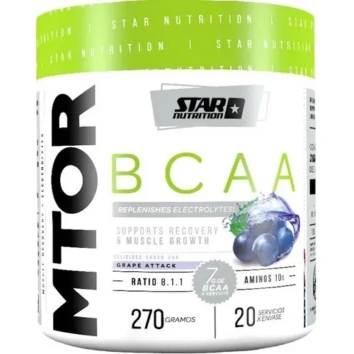 Mtor Bcaa 270 Gr Star Nutrition Aminoácido Nueva Fórmula 