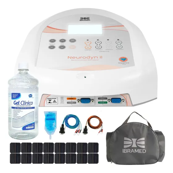 Neurodyn Ii Corrente Russa, Tens E Fes Ibramed + Gel 1kg